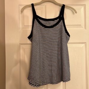 LOFT Striped thin strapped tank top Size Medium